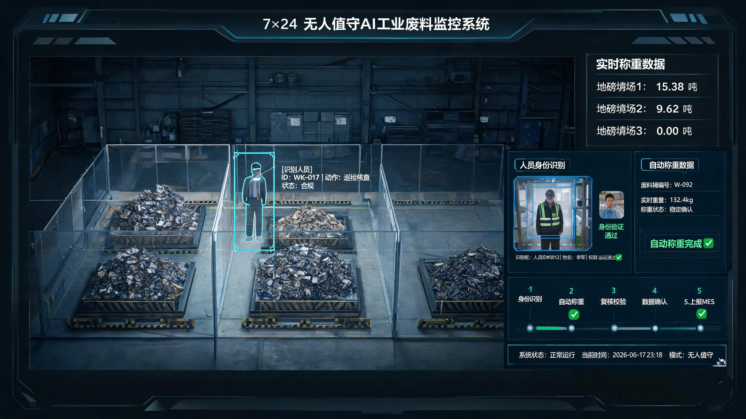 无人值守工厂废料区